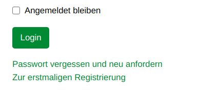 Erstmalige Registrierung
